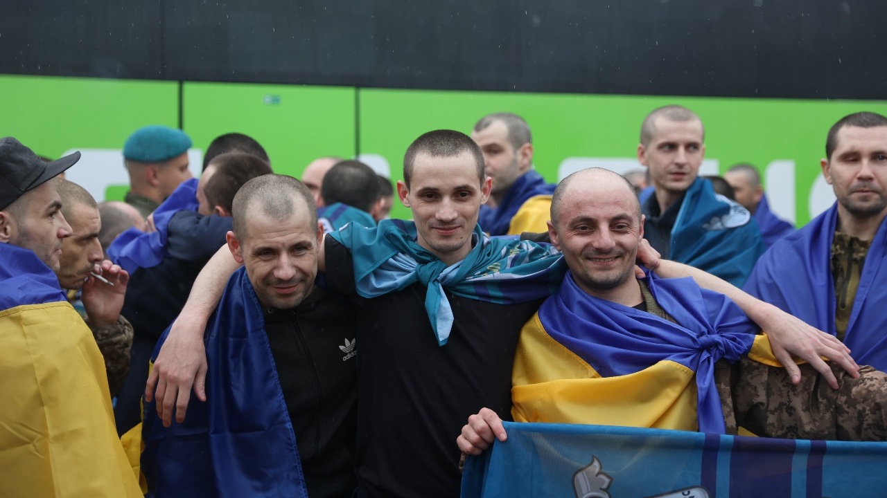 Ukrainians returned home from captivity