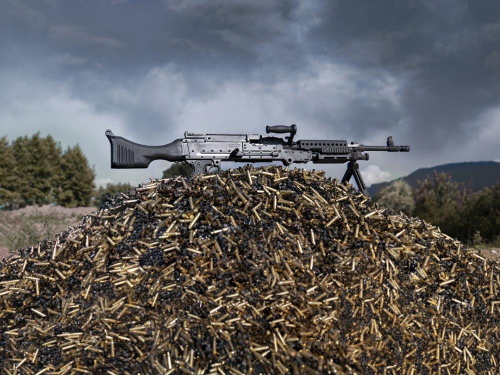 Кулемет на озброєнні ЗСУ SAR 762 MT  калібру 7.62 х 51мм