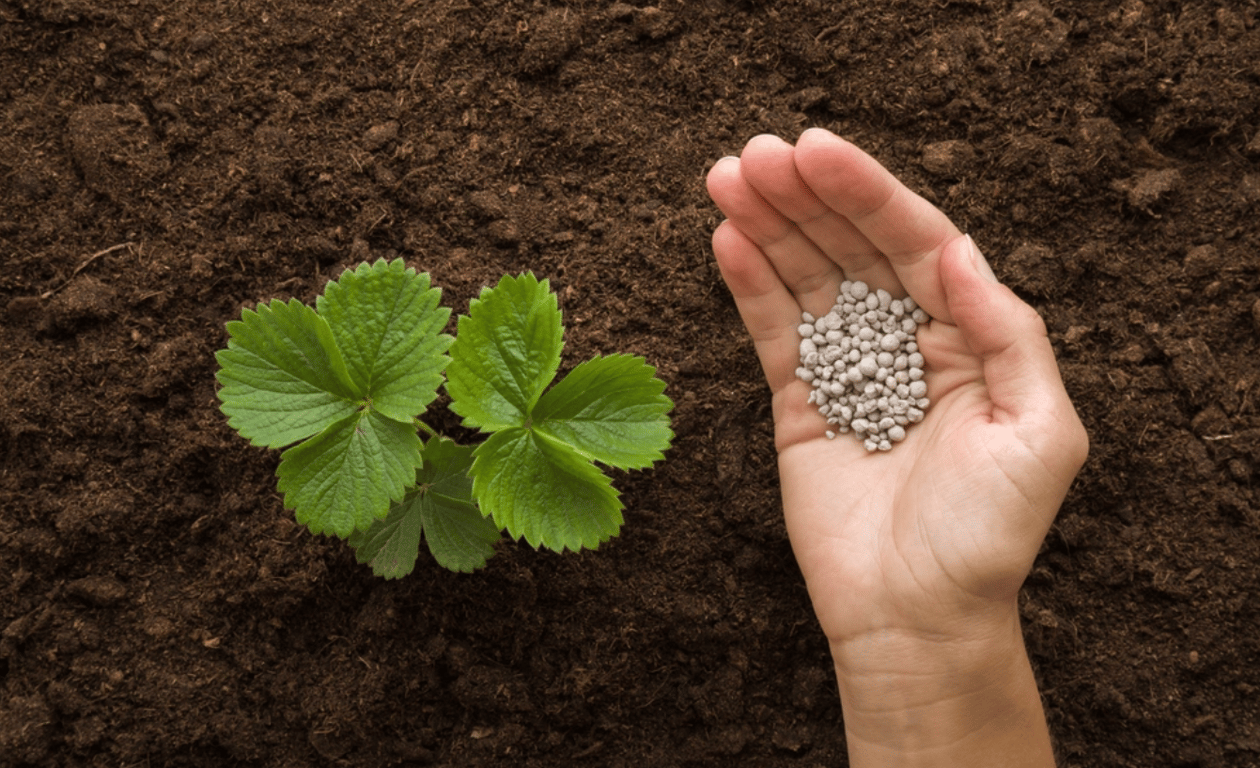 Процедура подкормки клубники на огороде