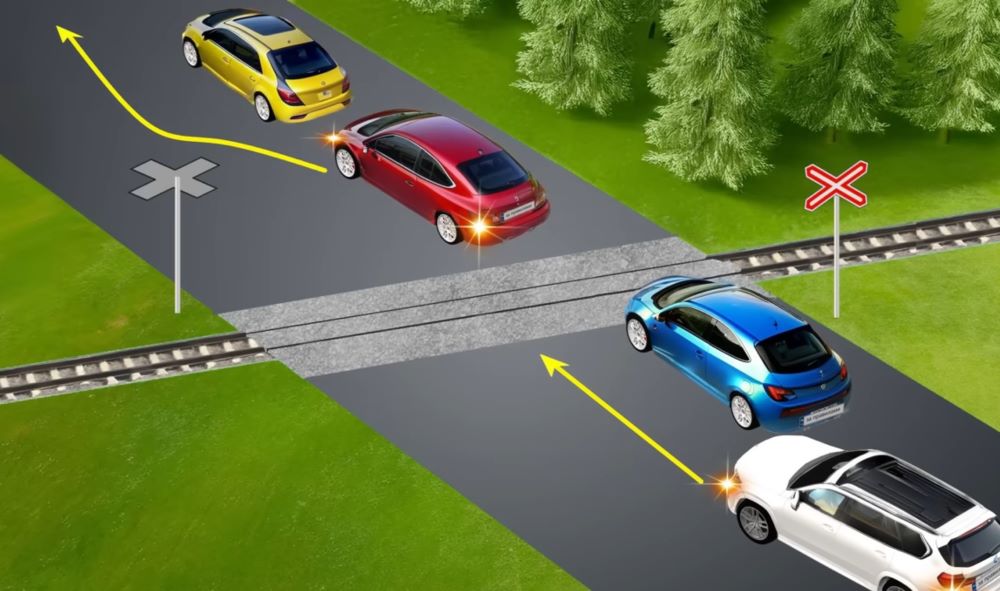 Тестирование по ПДД — кто из водителей нарушил правила обгона - фото 1