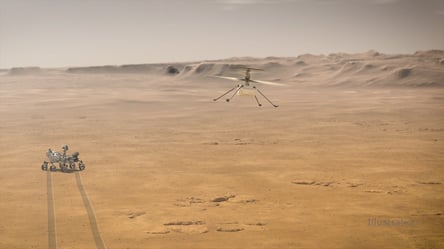 Мінігелікоптер NASA Ingenuity здійснив шостий політ на Марсі. Фото - 285x160