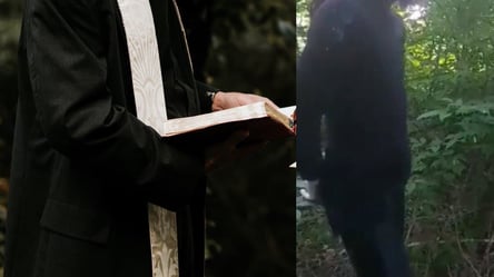 На Волині затримали священника УПЦ МП у жіночому вбранні та медичних рукавичках: що про нього відомо. Відео - 285x160