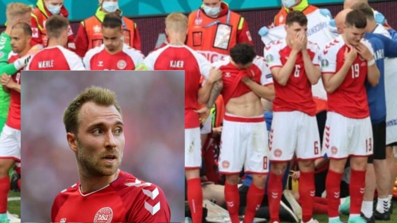 Крістіан Еріксен - футболіст збірної Данії отямився після втрати свідомості