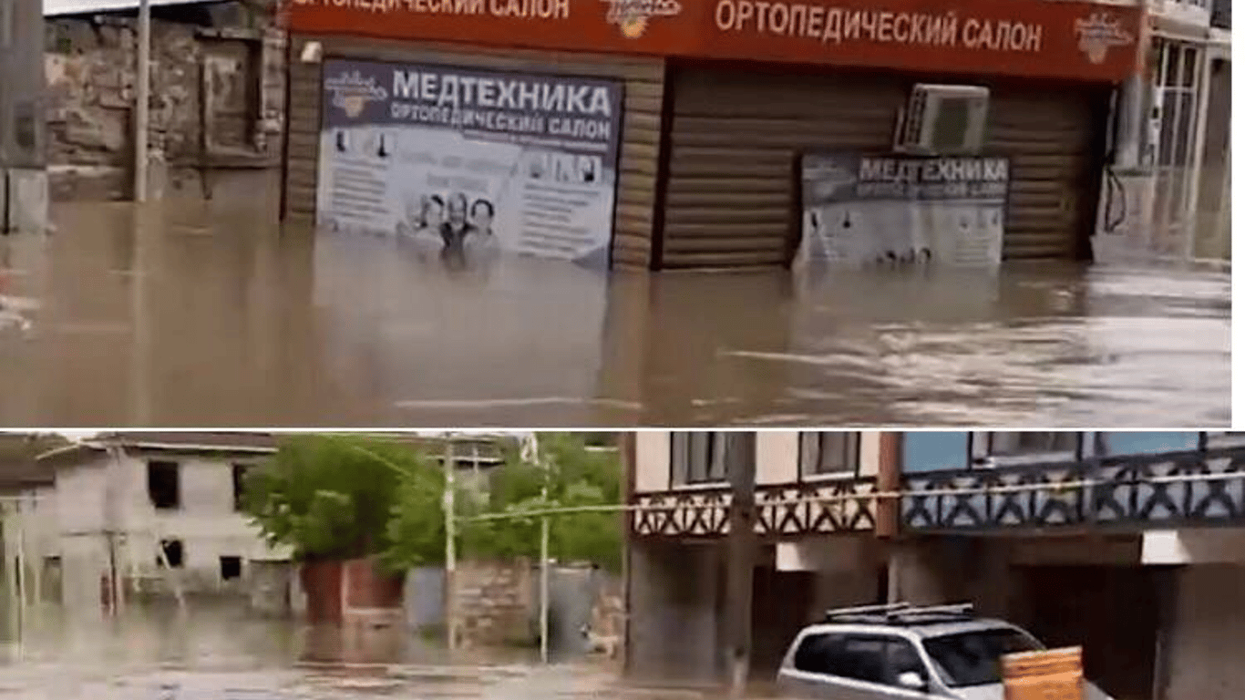 В оккупированном Крыму затопило Керчь - МАФы вырывает течением, а больницы обесточены