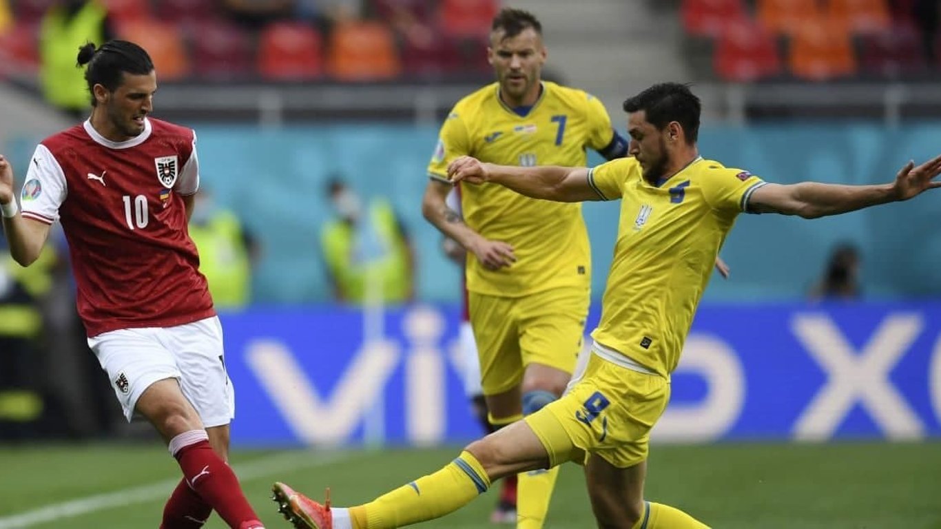 Євро-2020: Україна програла Австрії з рахунком 0:1