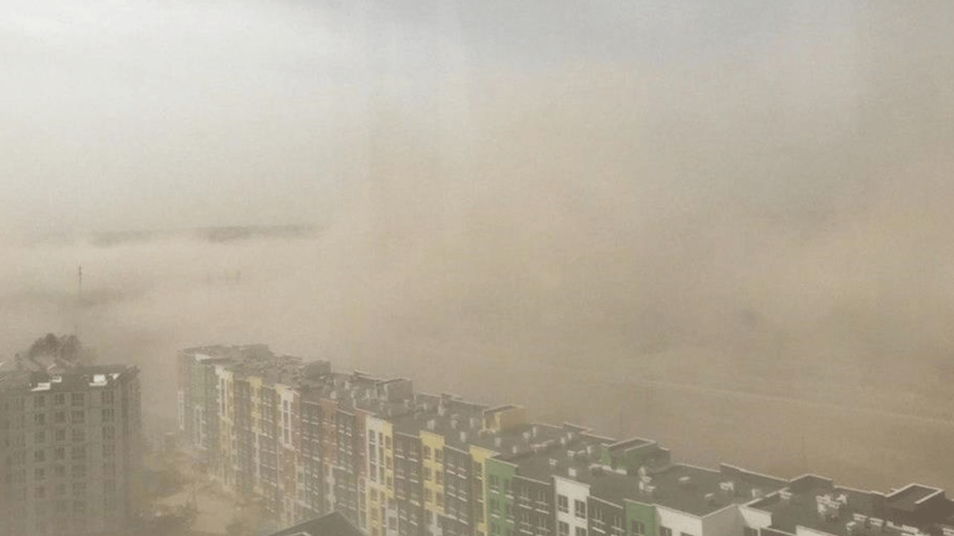 Пылевая буря в Киеве - когда ситуация улучшится