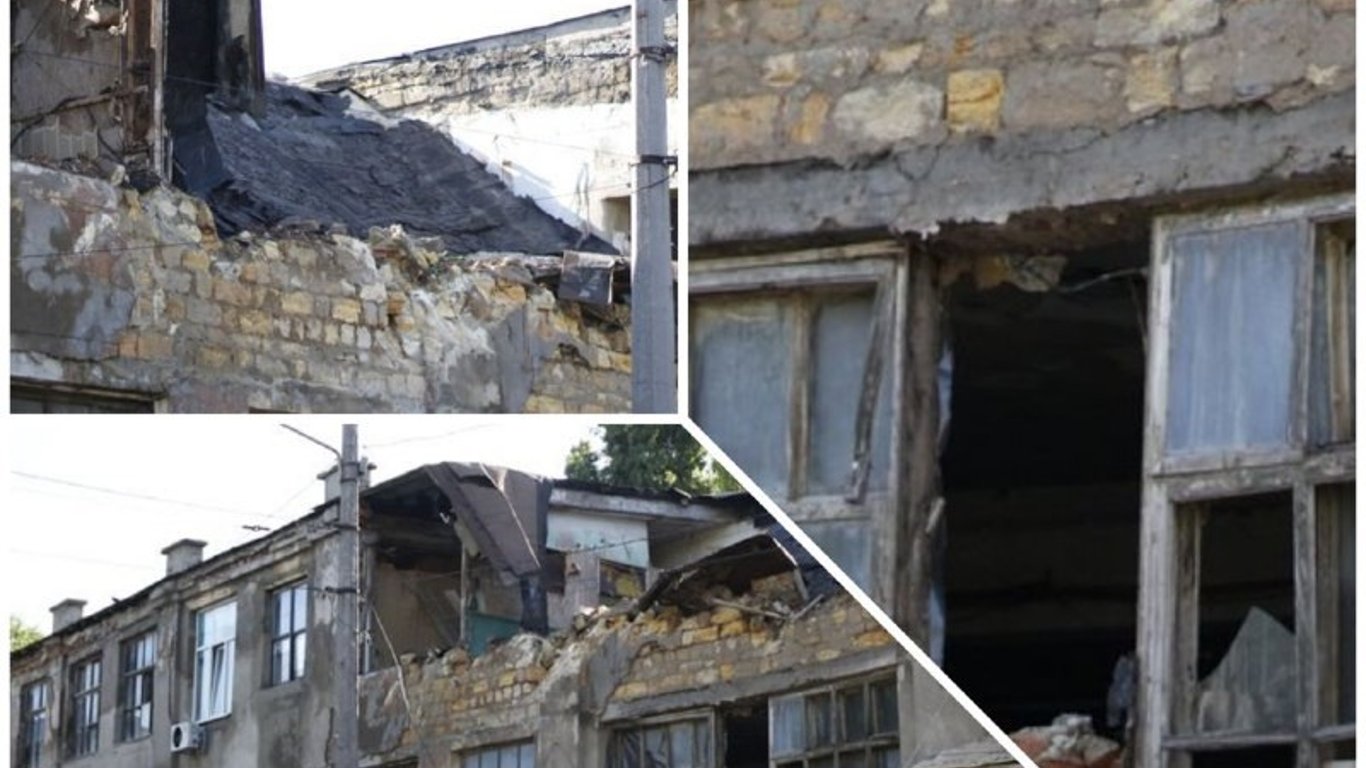 В Одессе обрушилось старое здание