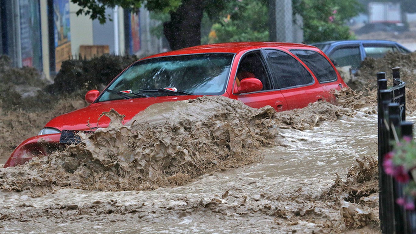 Потоп в Крыму 4 июля - видео