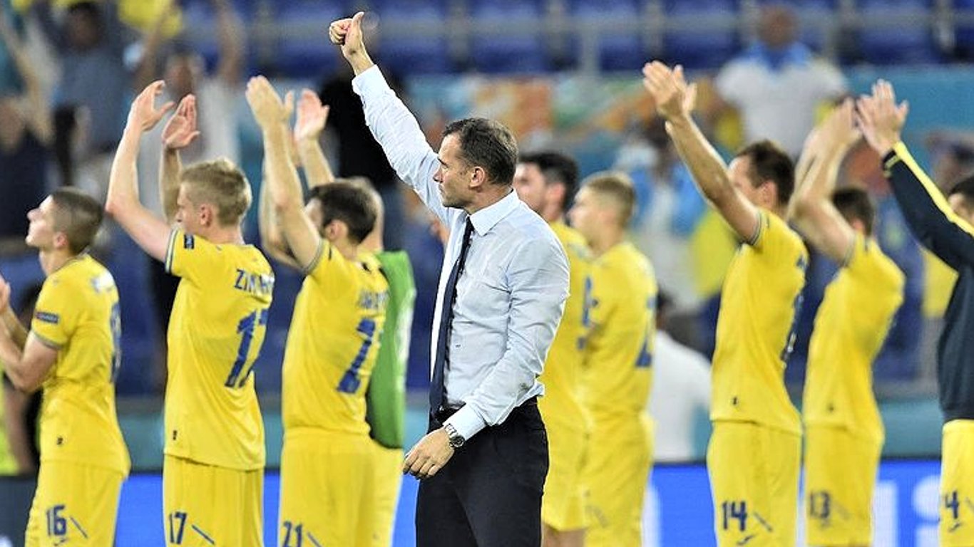 Шевченко поблагодарил сборную Украины за игру в 1/8 Евро-2020