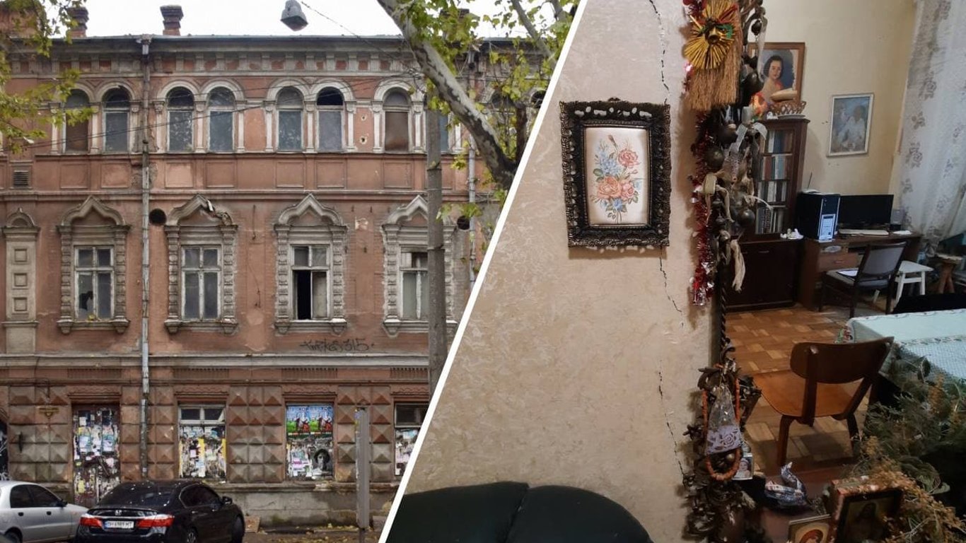 Забудова друкарні Фесенка в Одесі - у сусідніх будинках потріскали стіни