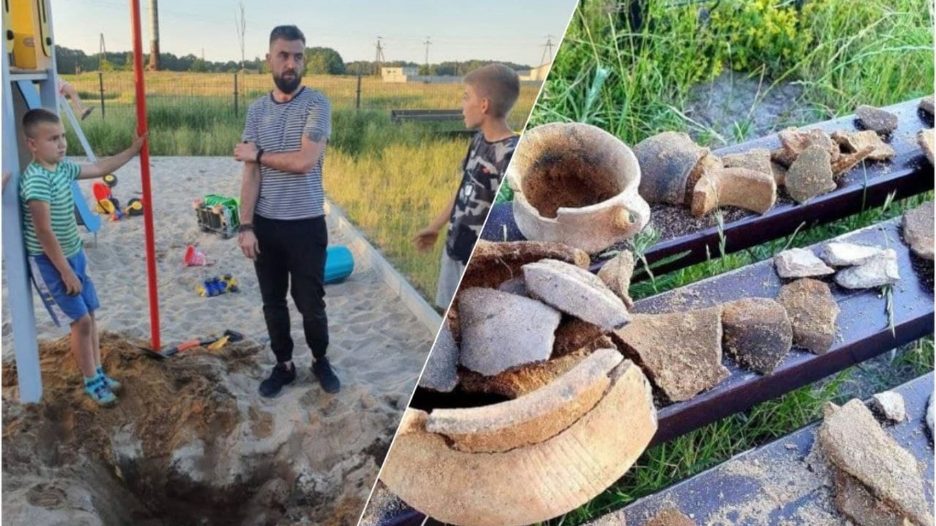 В Польше школьники нашли в песочнице могилу 1100-700 года до н.э.