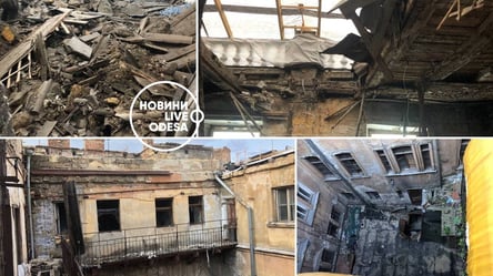 У центрі Одеси обвалилося перекриття історичного будинку Лібмана. Фото - 285x160