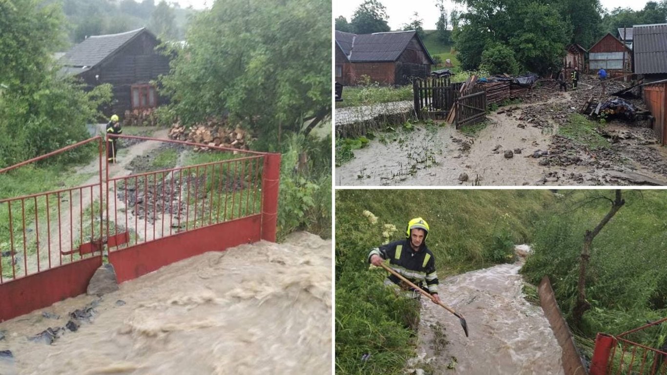 Сильные дожди на Закарпатье вызвали мощное наводнение в регионе