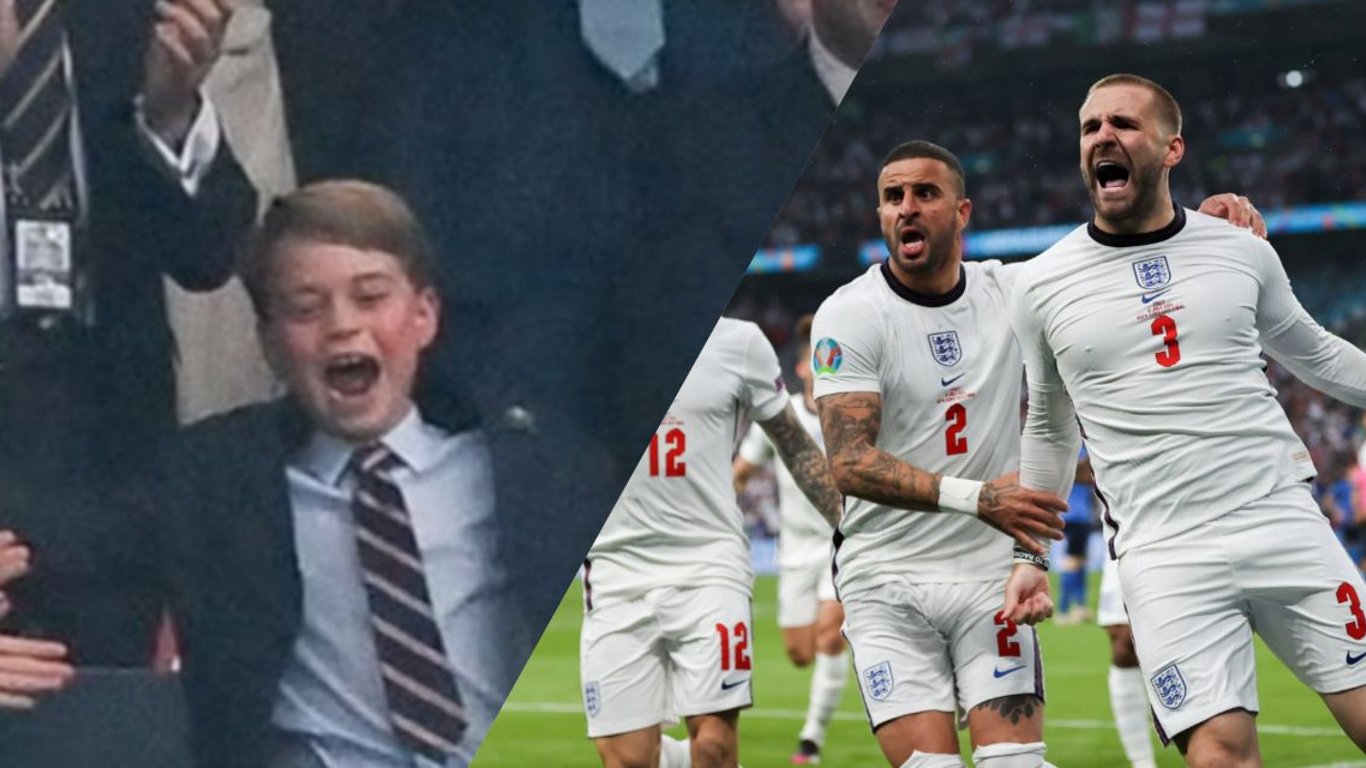 Принц Джордж бурно отреагировал на гол Англии на Евро-2020