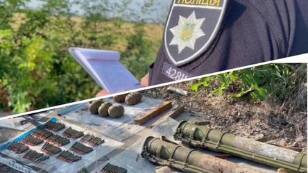 Граномети, патрони та гранати: на Одещині виявили сховище боєприпасів - 285x160