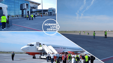 В Одесском аэропорту открыли взлетно-посадочную полосу: туда приземлился первый самолет. Фото, видео - 285x160