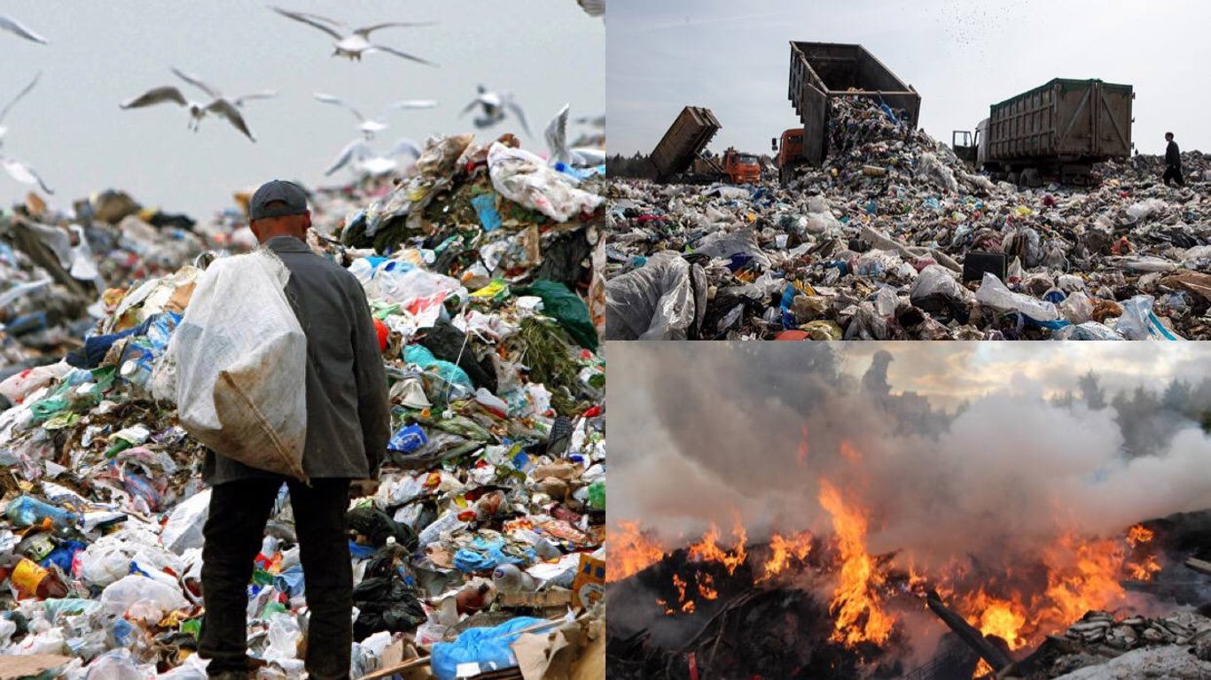 Опасные мусорные полигоны под Полтавой, Львовом и Одессой
