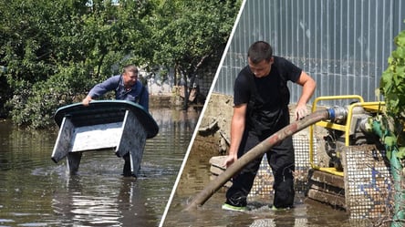 Откачивают воду из дворов и домов в Одессе четвертый день борются с последствиями непогоды - 285x160