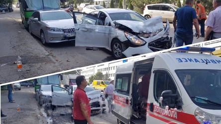 Потерял сознание за рулем: в Одессе троллейбус стал причиной тройной ДТП - 285x160