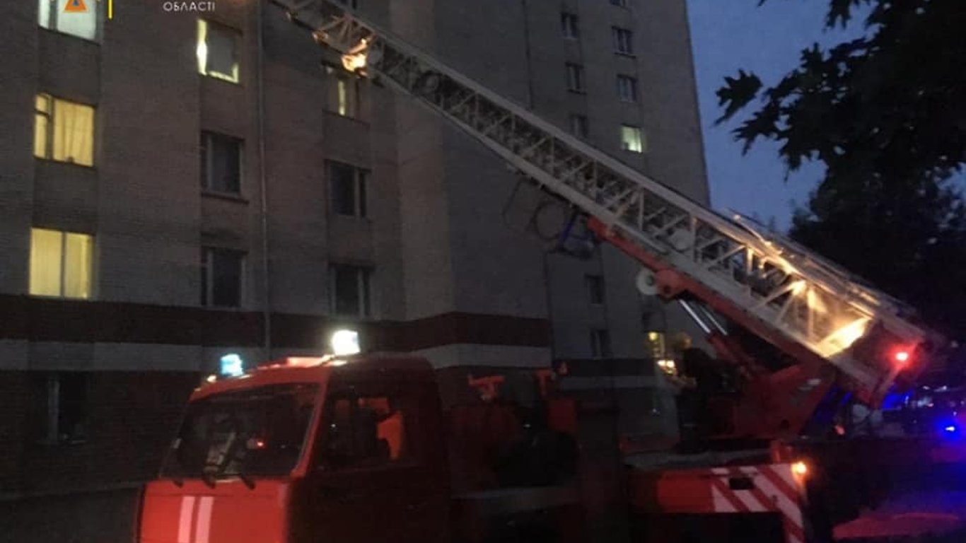 Пожар в общежитии Ивано-Франковска - 30 июля