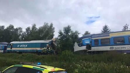 В Чехии столкнулись два поезда: десятки пострадавших. Фото - 285x160
