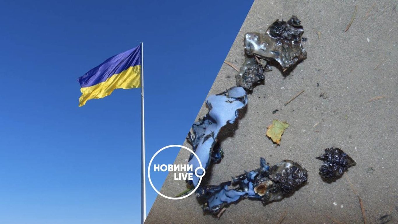 У селі на Черкащині хлопець нахабно зірвав і спалив прапор України - подробиці