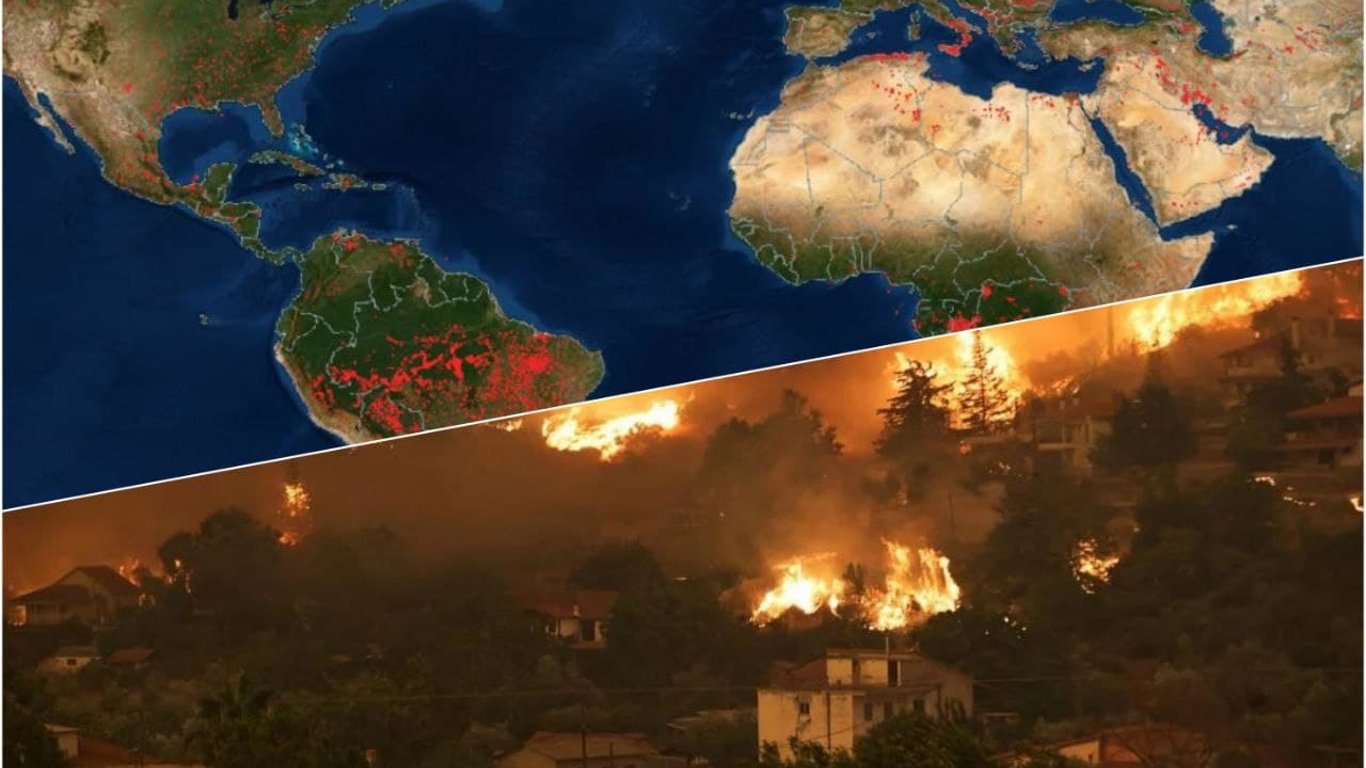 NASA створила карту лісових пожеж у світі