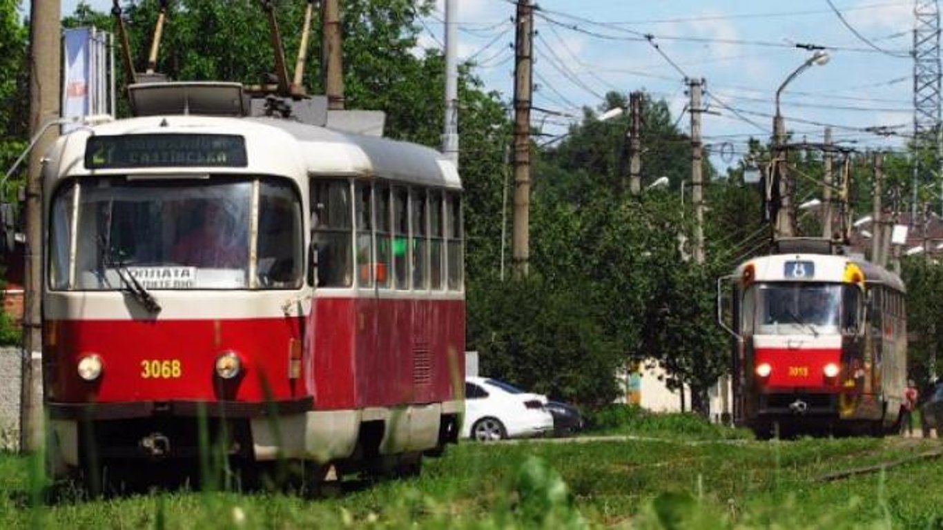 В Харькове сломался трамвай - остановились все трамваи, движущиеся в направлении Северной Салтовки