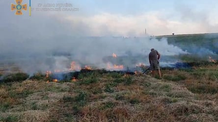 "На горячем" поймали мужчину, который устроил поджог на полях Харьковщины. Видео - 285x160