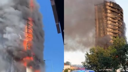 В Милане дотла выгорел 20-этажный дом, есть пострадавшие. Видео - 285x160