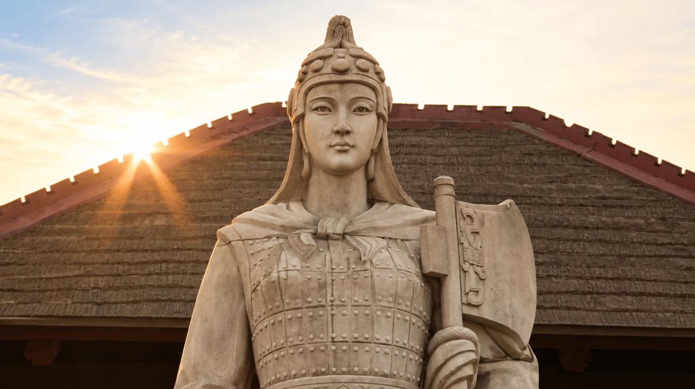 Пам'ятник воєначальниці Фу Хао