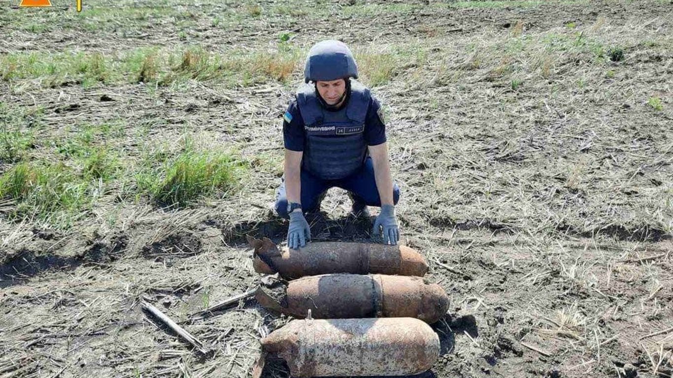 У Харківській області виявили та знешкодили 7 снарядів