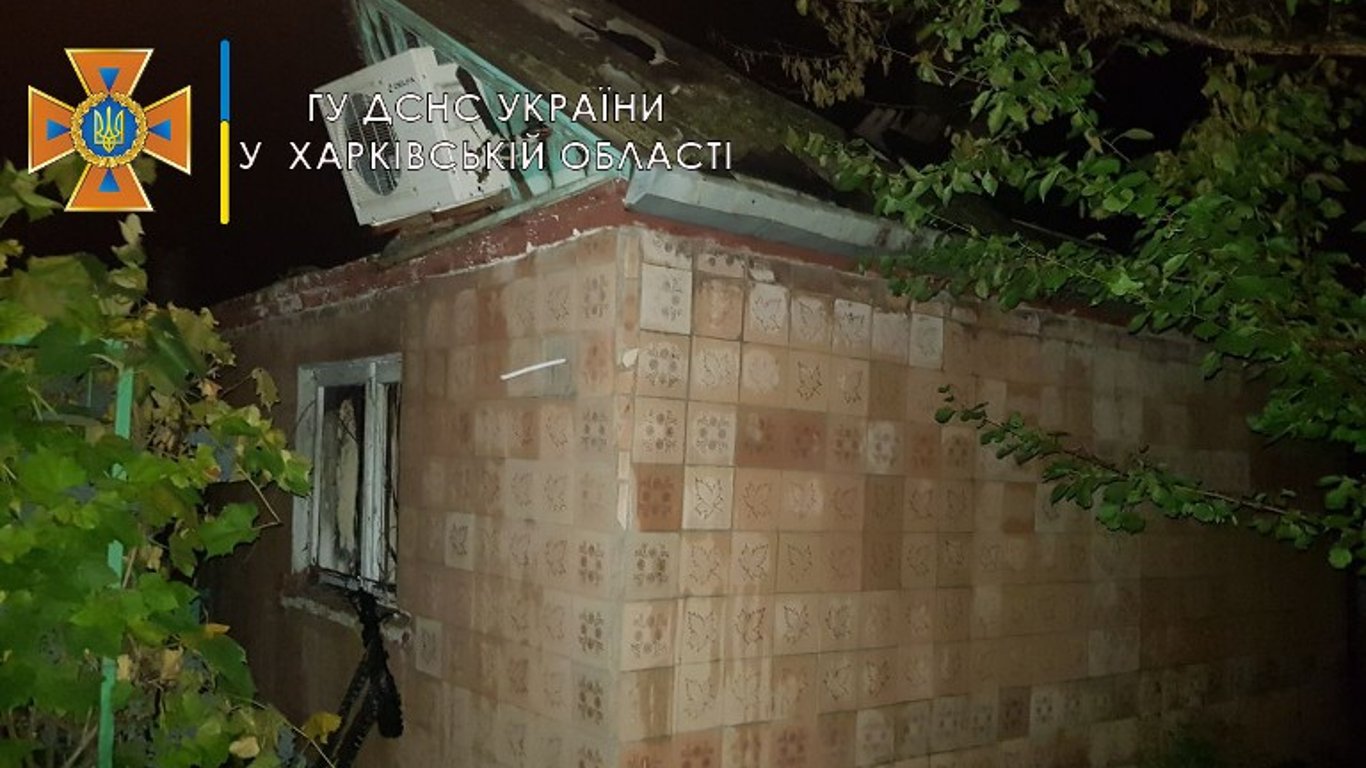 У Харківській області пожежа знищила приватне домоволодіння