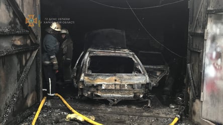 Пожежа не пощадила автомобіль: у Харкові повністю згорів гараж - 285x160