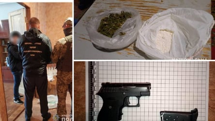 Арсенал зброї та наркотики: на Одещині у чоловіка знайшли амфетамін та пістолети - 285x160