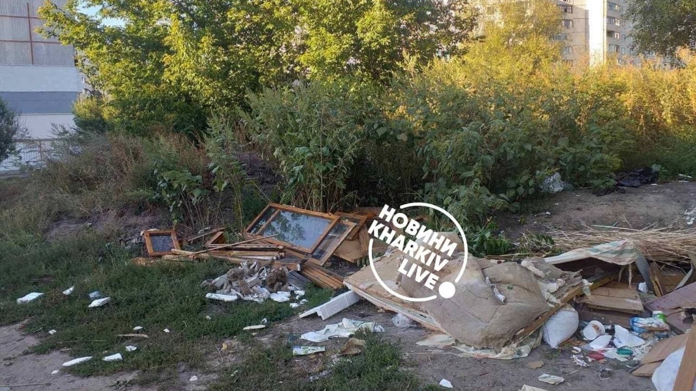 У Харкові місцевий житель просить очистити вулицю від сміття