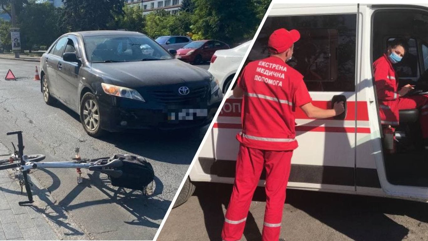 ДТП в Одессе - водитель Toyota сбил велосипедистку