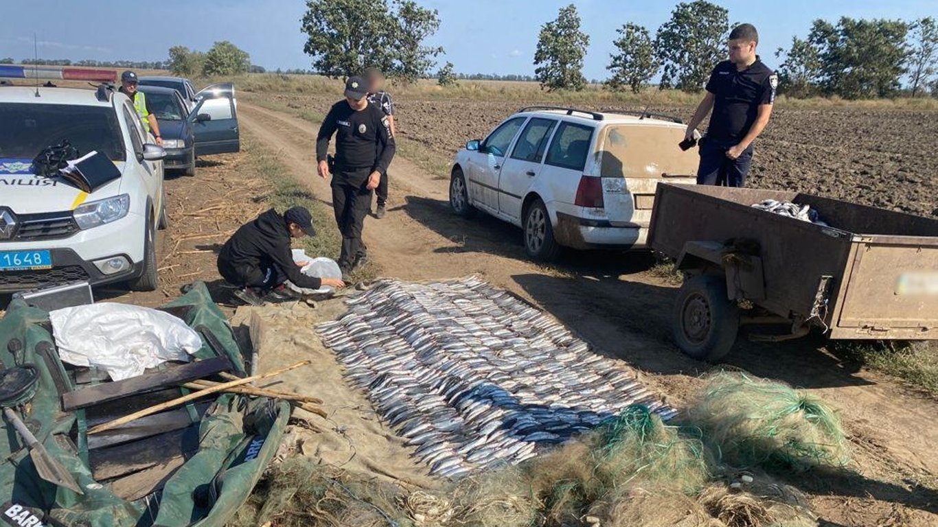 В Одесской области задержали браконьеров, которые выловили рыбы на 1,7 миллиона гривен