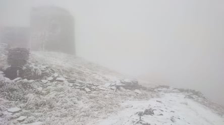 В Карпатах поднялся мощный ветер и пошел снег с дождем: туристов просят не ходить в горы. Видео - 285x160