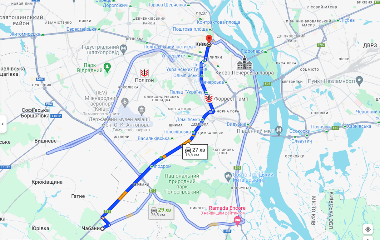 затори на в'їзд у Київ 24 жовтня