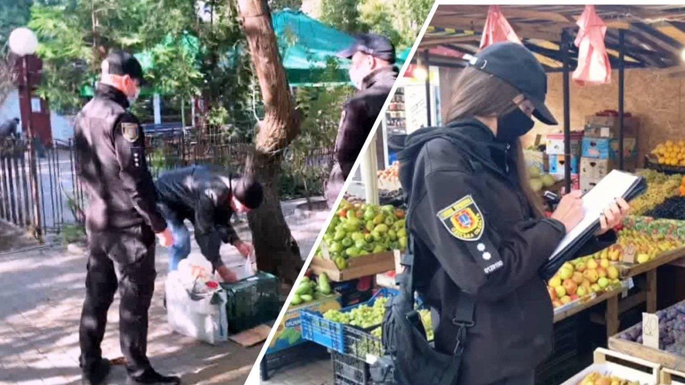 Стихийная торговля в Одессе - полиция составила 20 протоколов