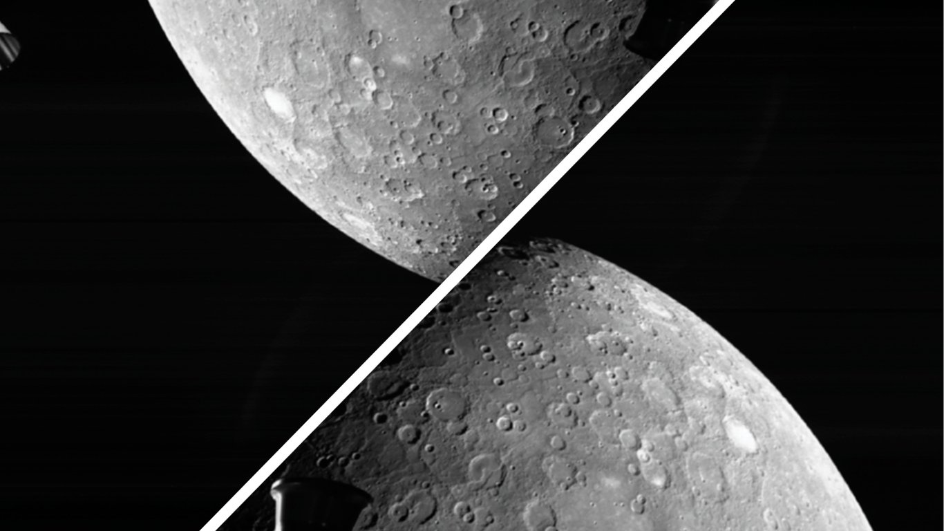 Місія на Меркурій - з'явились дивовижні фото кратерів та рівнин планети
