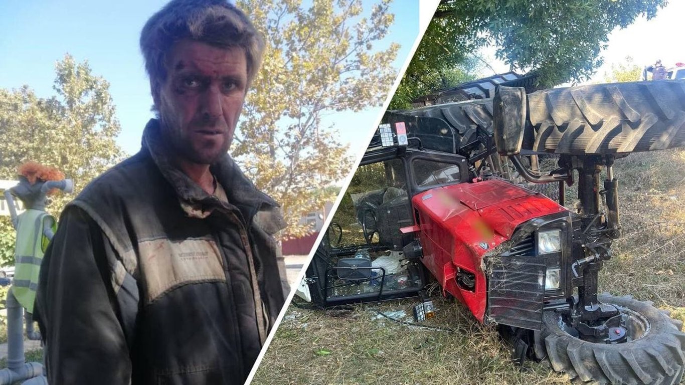 ДТП в Одессе - опрокинулся трактор, полиция ищет подозреваемого
