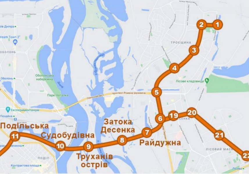 розширення метро на Троєщину