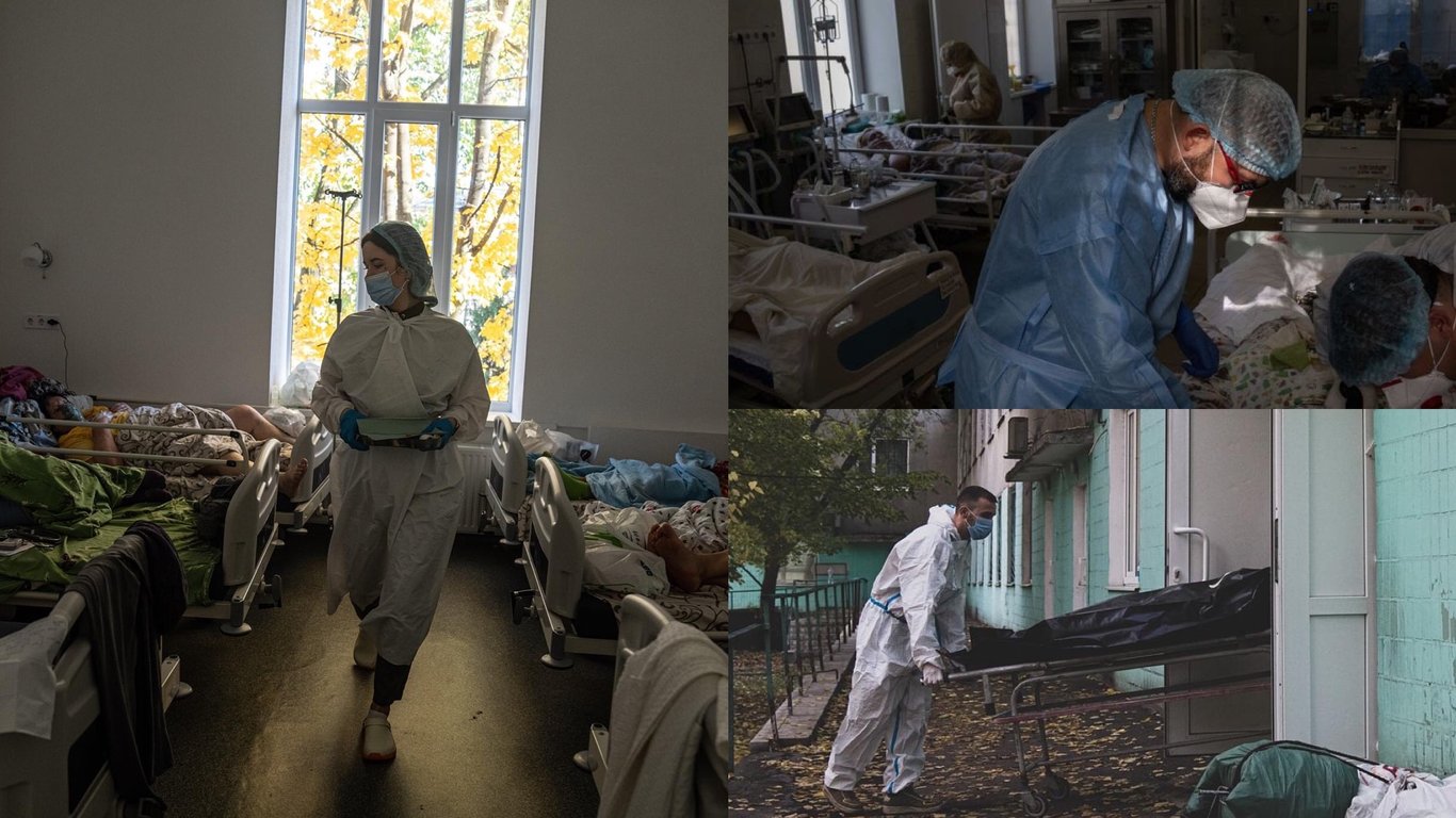 В моргах і лікарнях України закінчуються місця через збільшення хворих на COVID-19