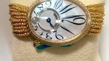 У Києві митники перехопили золотий годинник з діамантами - 285x160