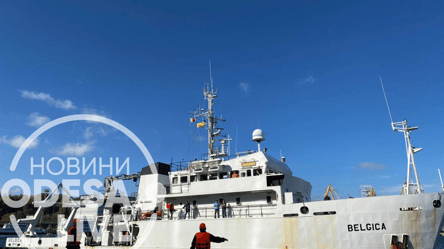 До Одеси на морвокзал прибуло дослідницьке судно Belgica. Фото, відео - 285x160