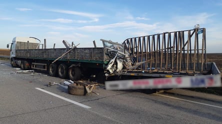 Авто "влетело" в грузовик на трассе Харьков — Днепр: водитель скончался на месте. Видео - 285x160