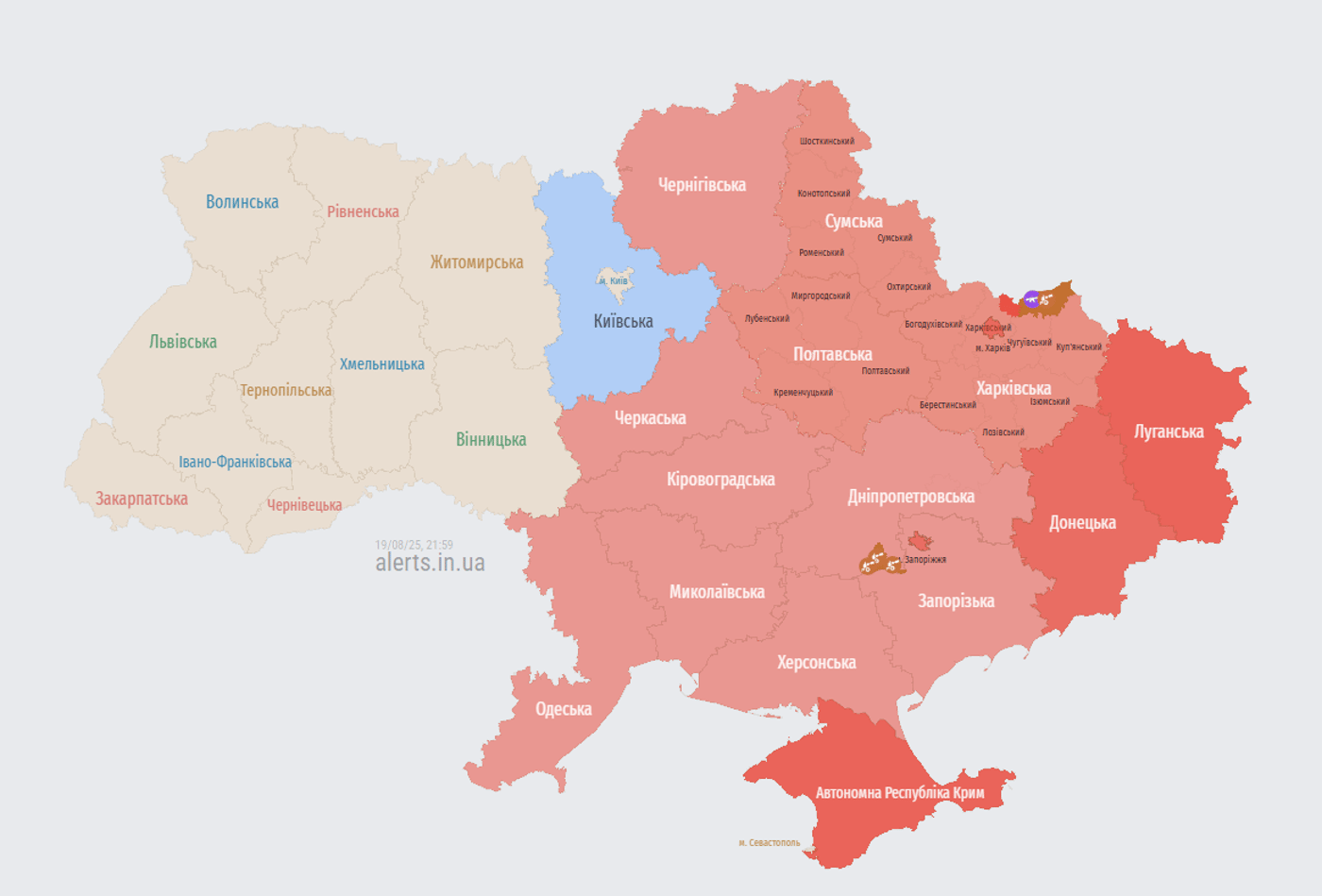 Карта тривог