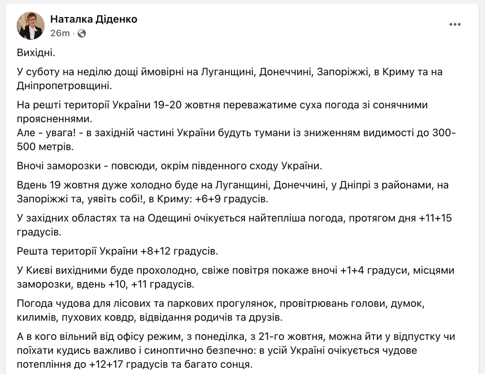 Погода Діденко